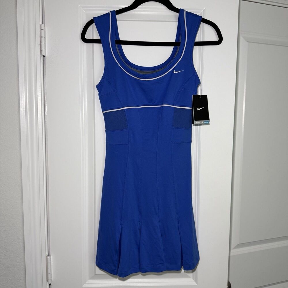 Serena Williams Nike Tennis dress Large Royal Blue australian open Women NWT